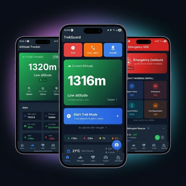TrekGuard: Altimeter & Safety